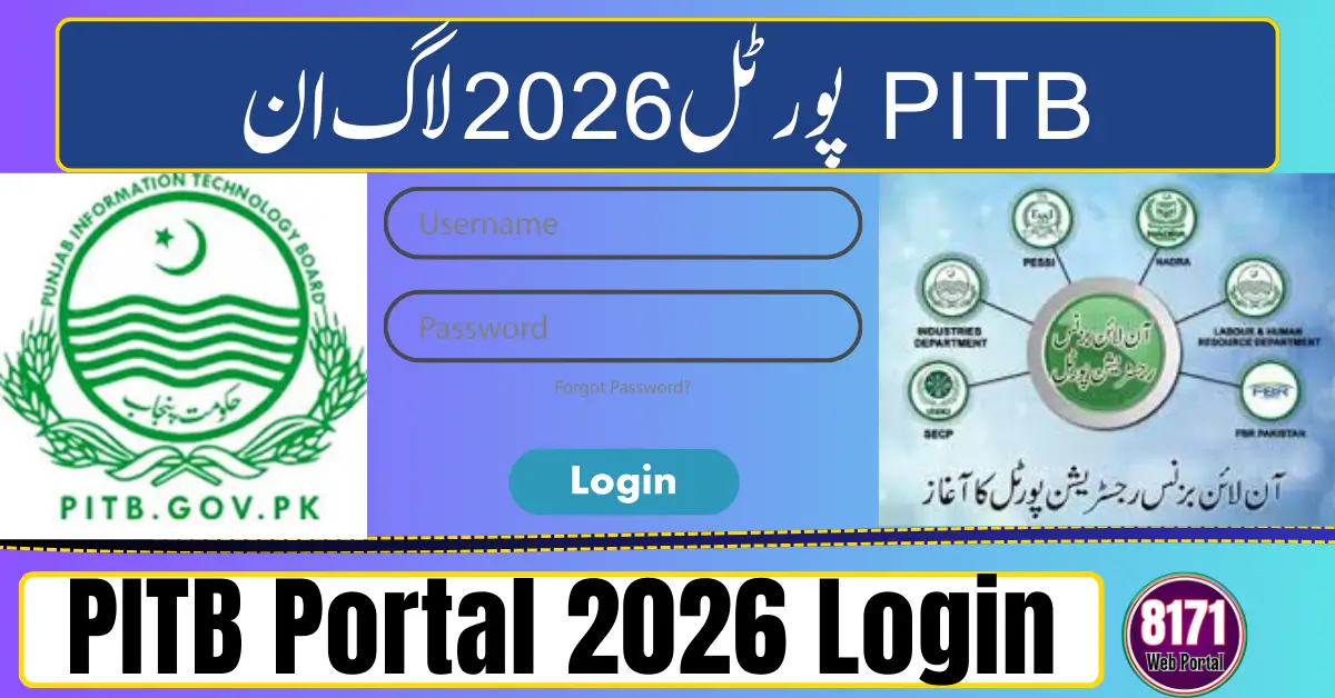 PITB Portal 2026 Login