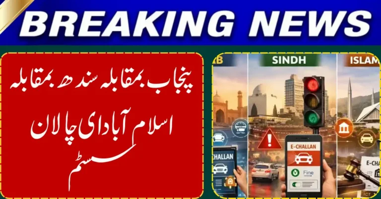 Punjab, Sindh, Islamabad E-Challan Systems