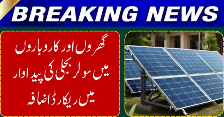 Solar Energy Booms in Pakistan Despite Monthly Dip in Net Metering